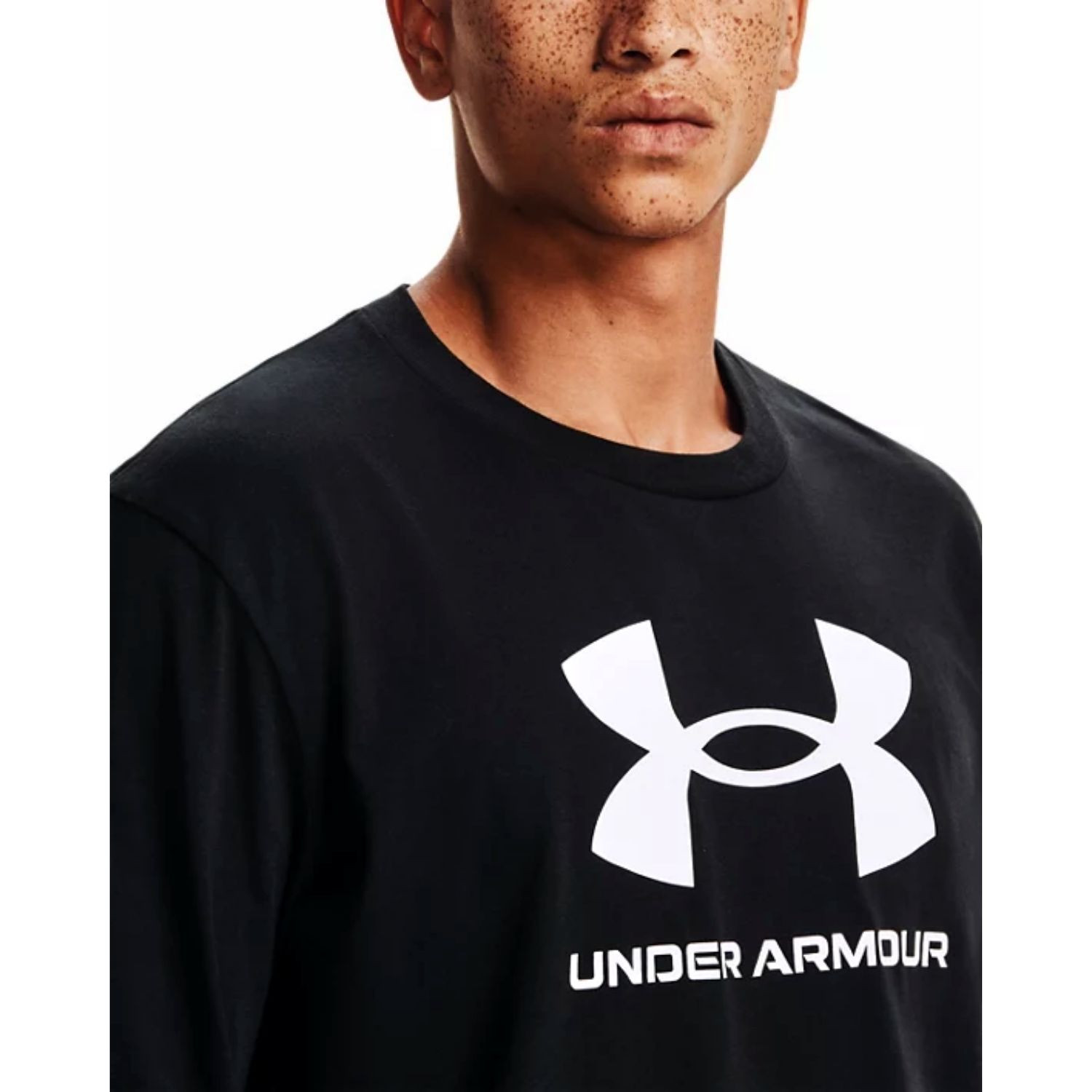 Tričko UNDER ARMOUR Sportstyle Logo LS Black - OBLEČENIE - 3
