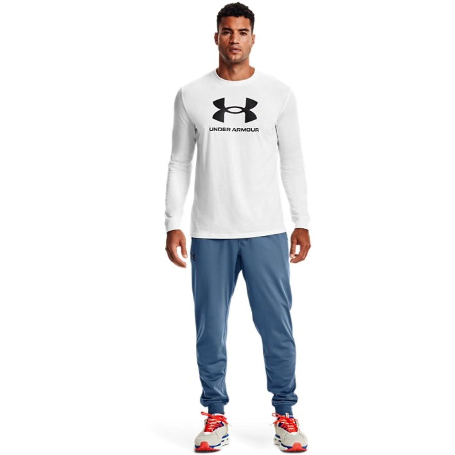 Tričko UNDER ARMOUR Sportstyle Logo LS White - OBLEČENIE - 3