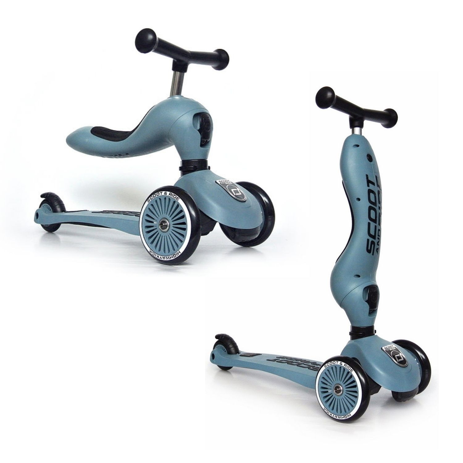 Kolobežka/odrážadlo SCOOT & RIDE Highwaykick 1 Steel - Deti - 1