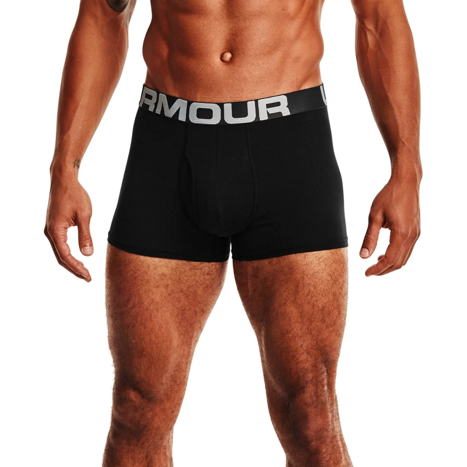 Boxerky UNDER ARMOUR Charged Cotton 3in 3 Pack Black - Spodná bielizeň - 3