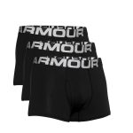 Boxerky UNDER ARMOUR Charged Cotton 3in 3 Pack Black