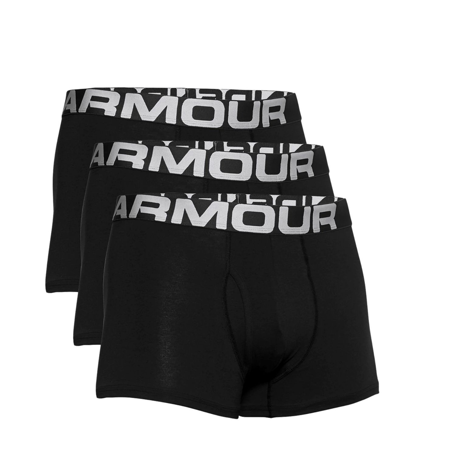 Boxerky UNDER ARMOUR Charged Cotton 3in 3 Pack Black - Spodná bielizeň - 1