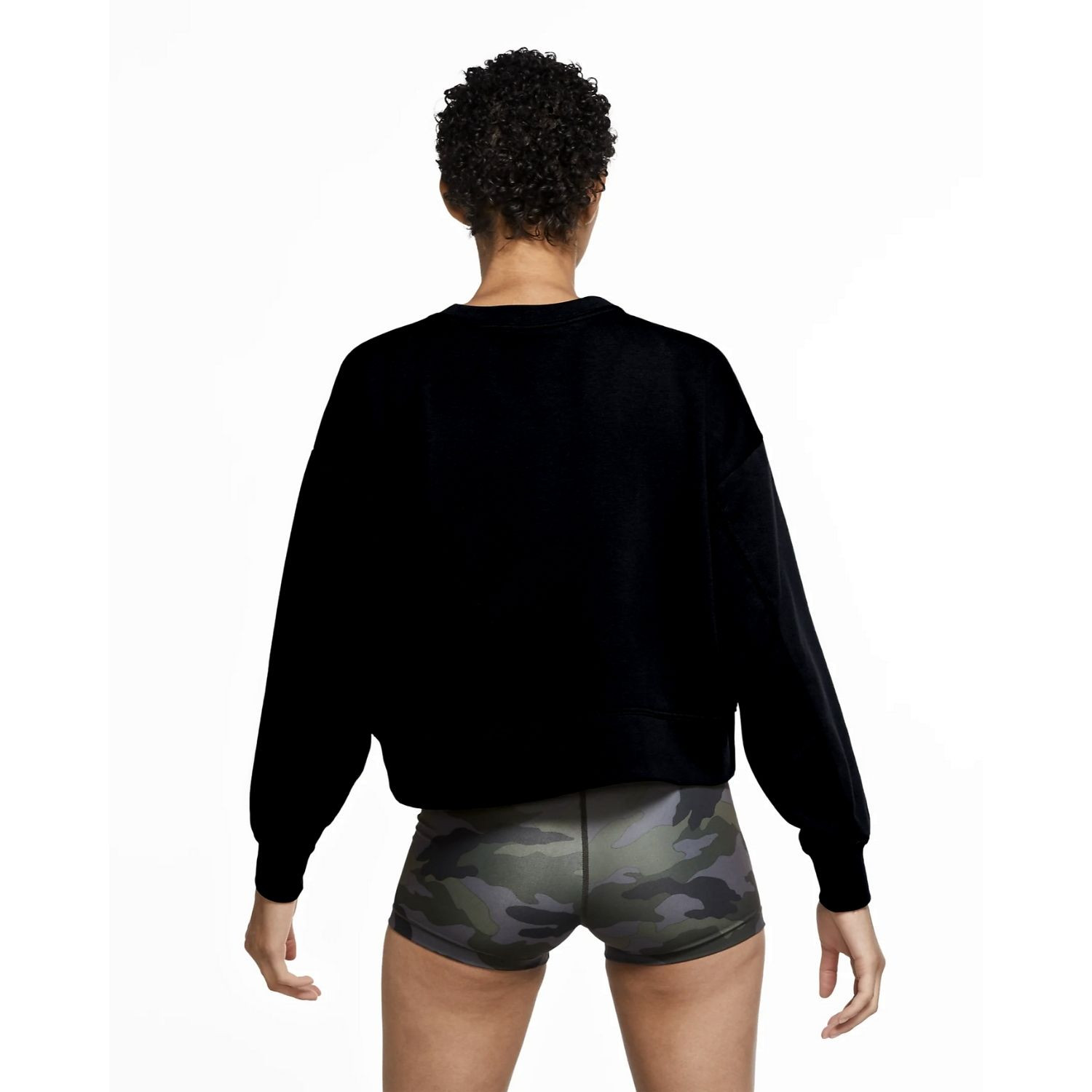 Mikina NIKE Sweatshirt  DRY GET FIT DREW Black - Mikiny bez kapucne - 2