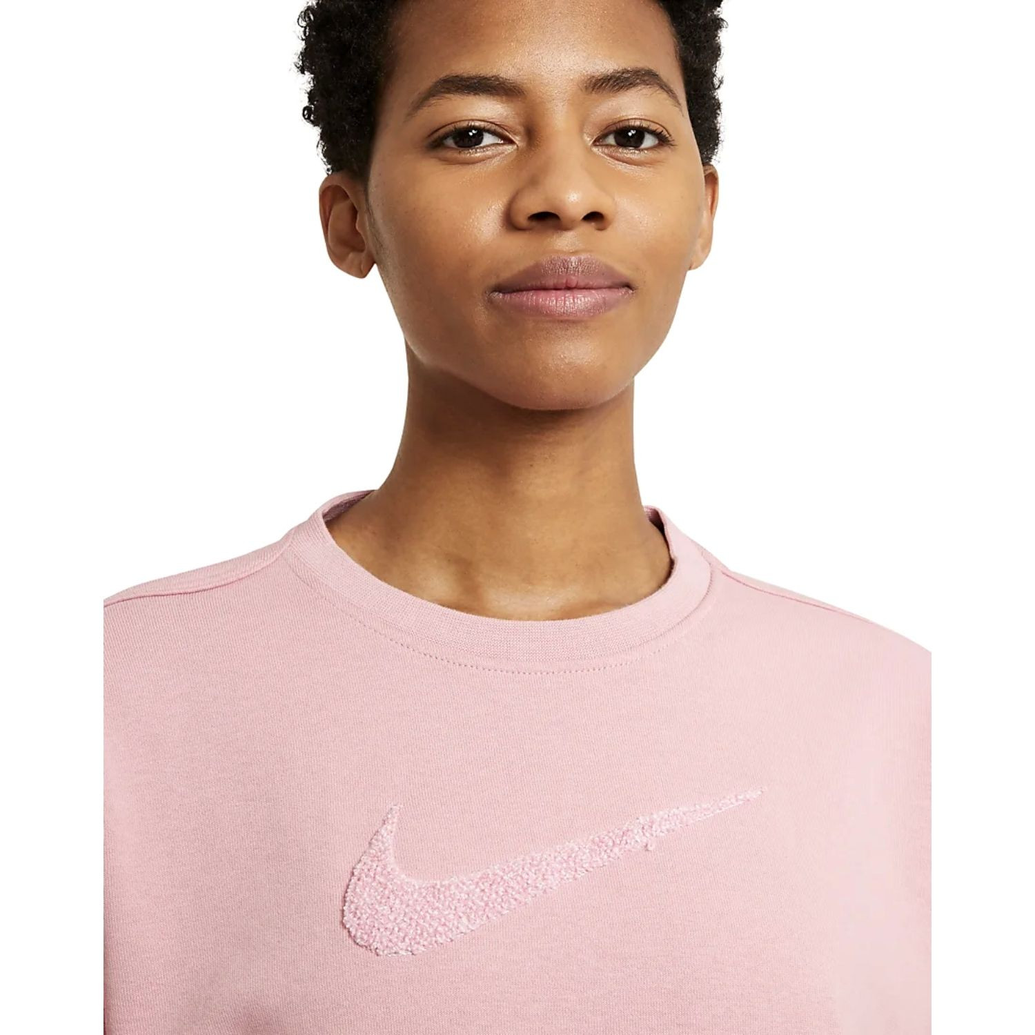 Mikina NIKE Sweatshirt  DRY GET FIT DREW Pink - Mikiny s kapucňou - 2