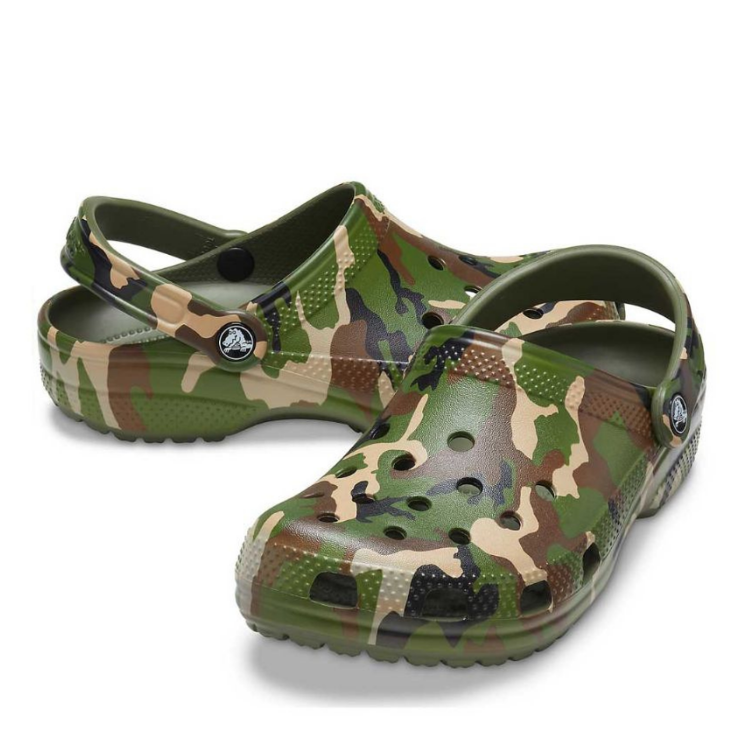 Obuv CROCS Classic Printed Camo Clog Army Green/Multi - Šľapky a sandále - 3
