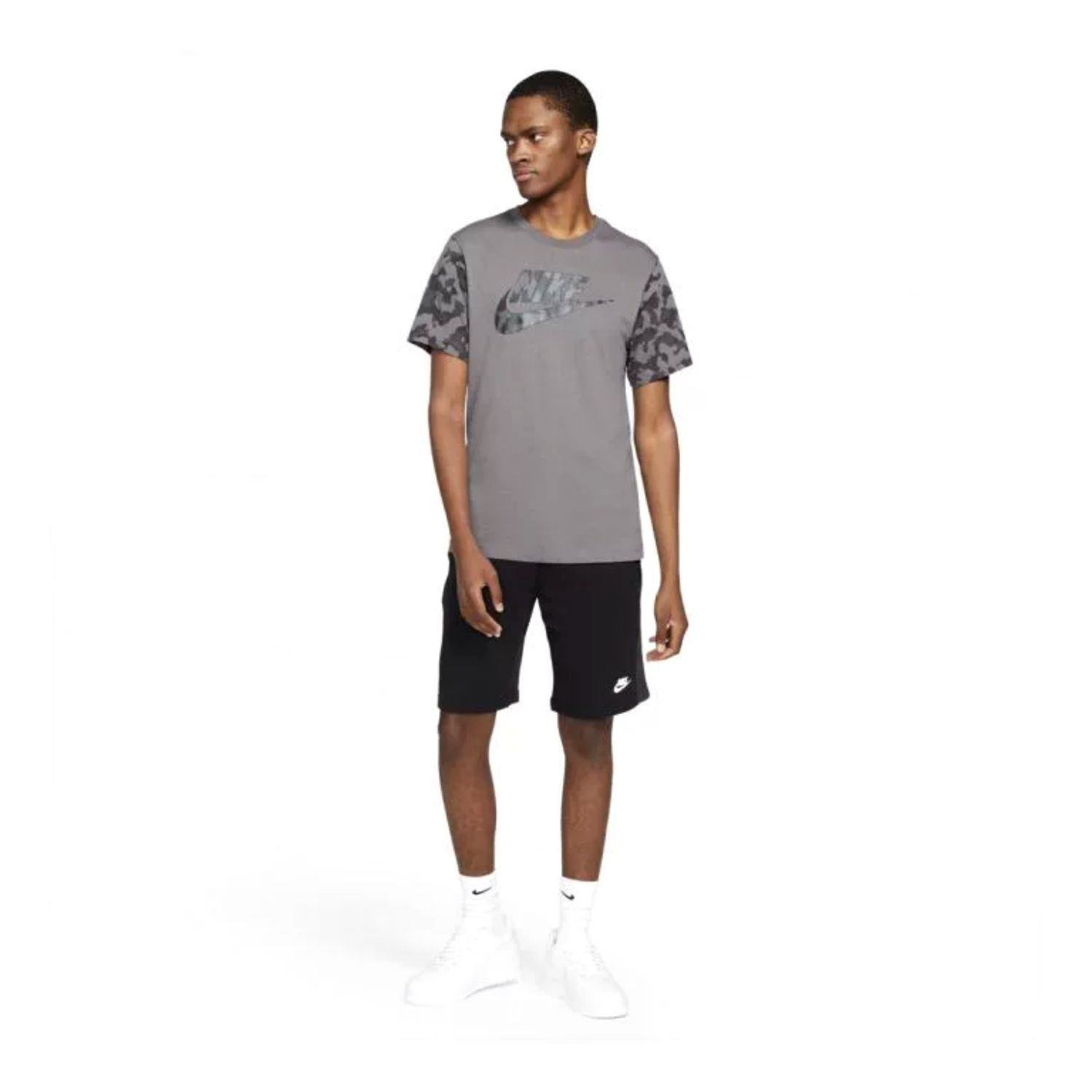 Tričko NIKE Sportswear Futura Club L Iron Grey - NIKE - 3