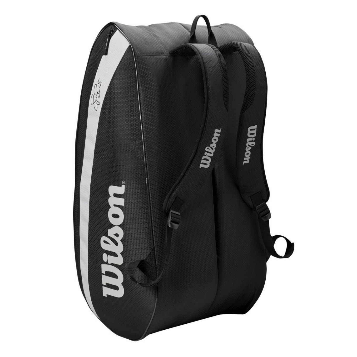 Tenisový vak WILSON RF Team 12pack Black - LETNÉ ŠPORTY - 3