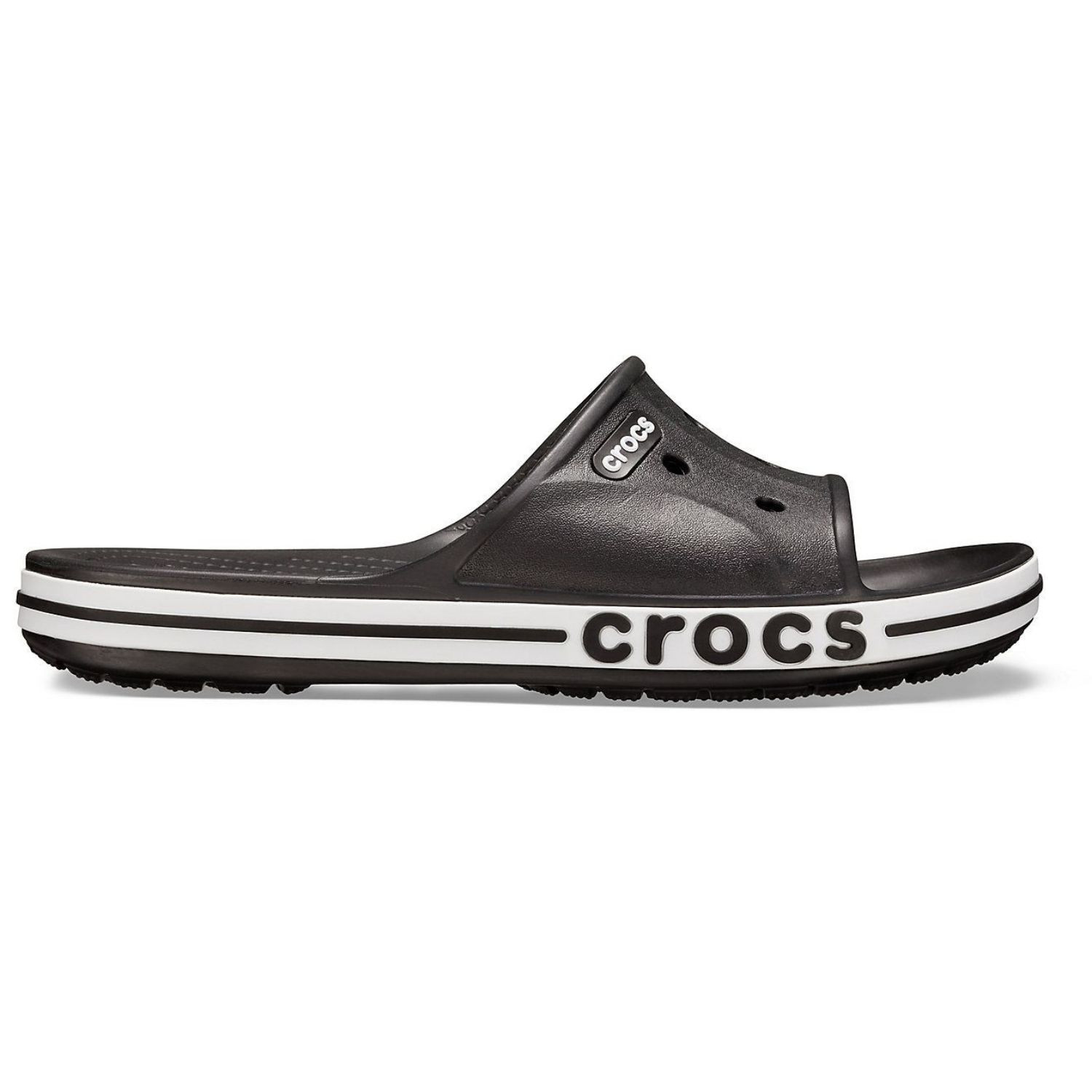 Šľapky CROCS Bayaband Slide Black/White - Šľapky a sandále - 2