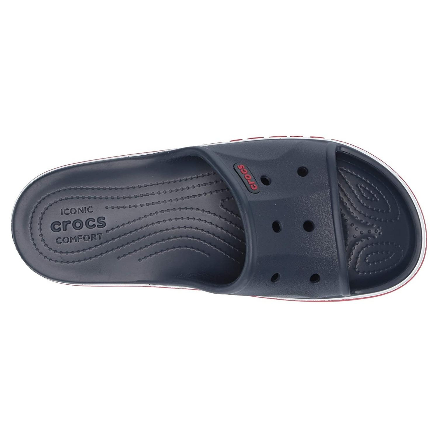 Šľapky CROCS Bayaband Slide Navy/Pepper - Šľapky a sandále - 4