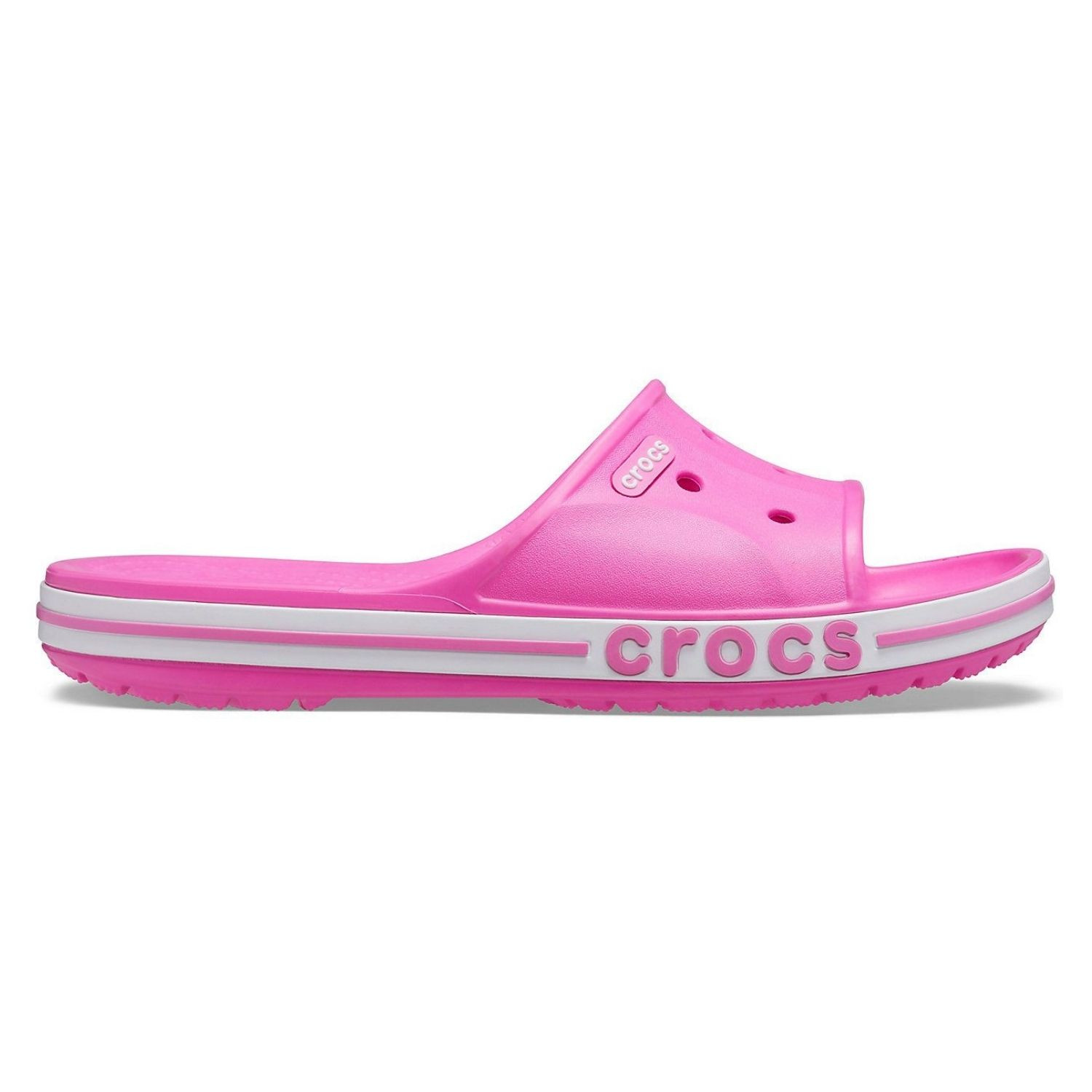 Šľapky CROCS Bayaband Slide Electric Pink - Šľapky a sandále - 3