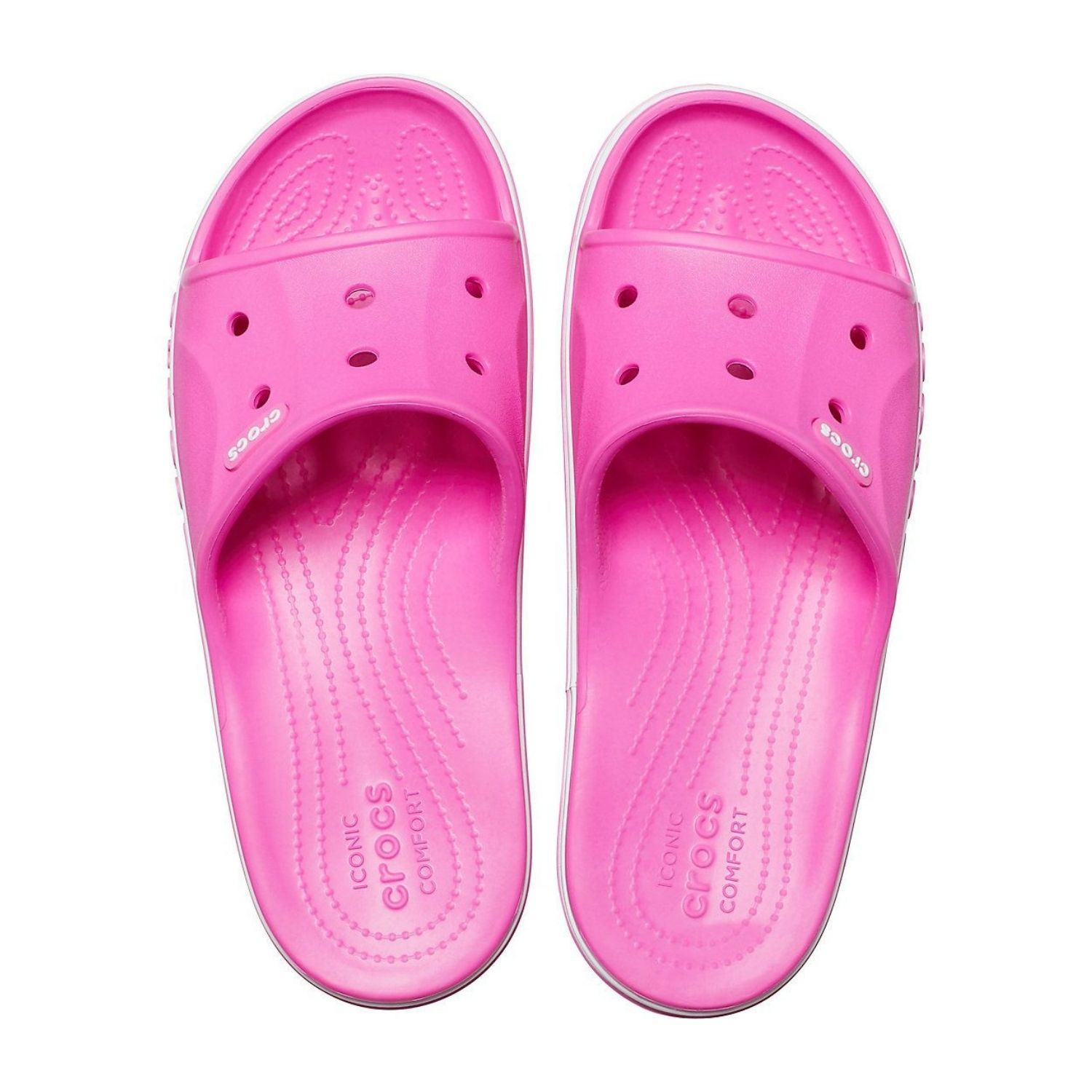 Šľapky CROCS Bayaband Slide Electric Pink - Šľapky a sandále - 4