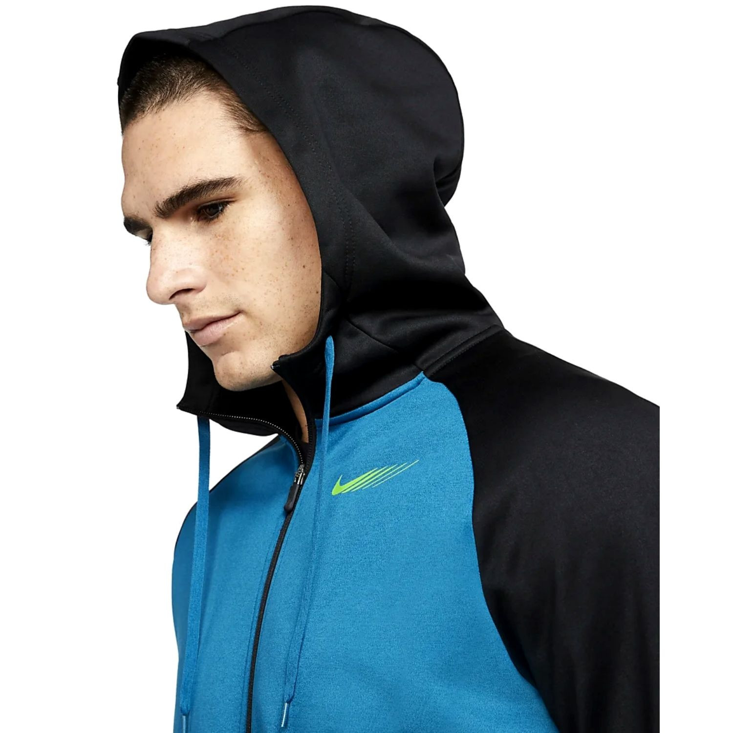 Mikina Nike Therma Men's Full-Zip Tra Blue - Mikiny s kapucňou - 3