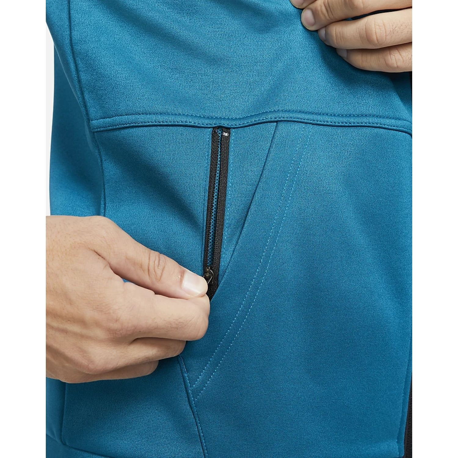 Mikina Nike Therma Men's Full-Zip Tra Blue - Mikiny s kapucňou - 5