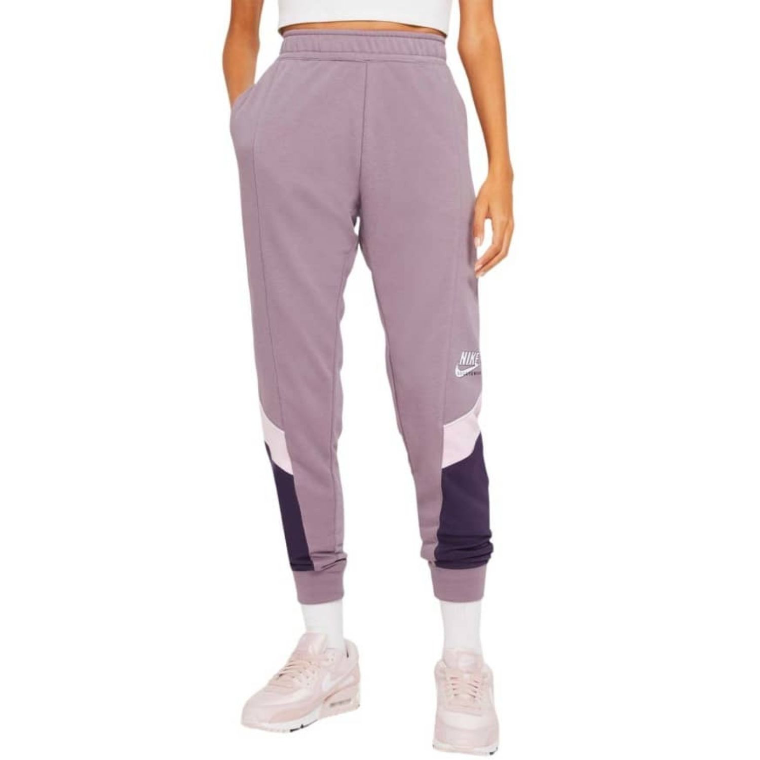 Tepláky NIKE Sportswear Heritage Women Purple - Tepláky - 1