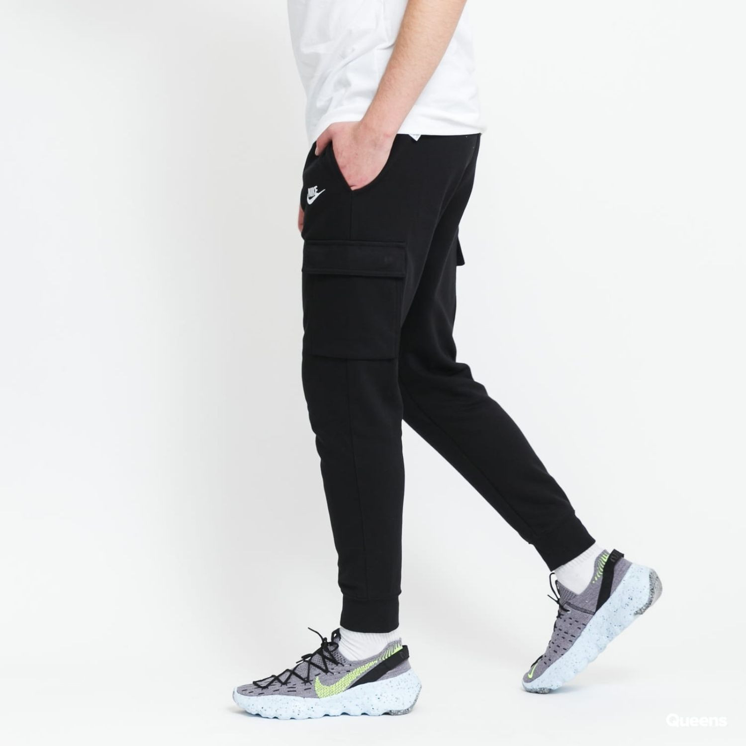 Tepláky NIKE Sportswear Club French Te Black - Tepláky - 4