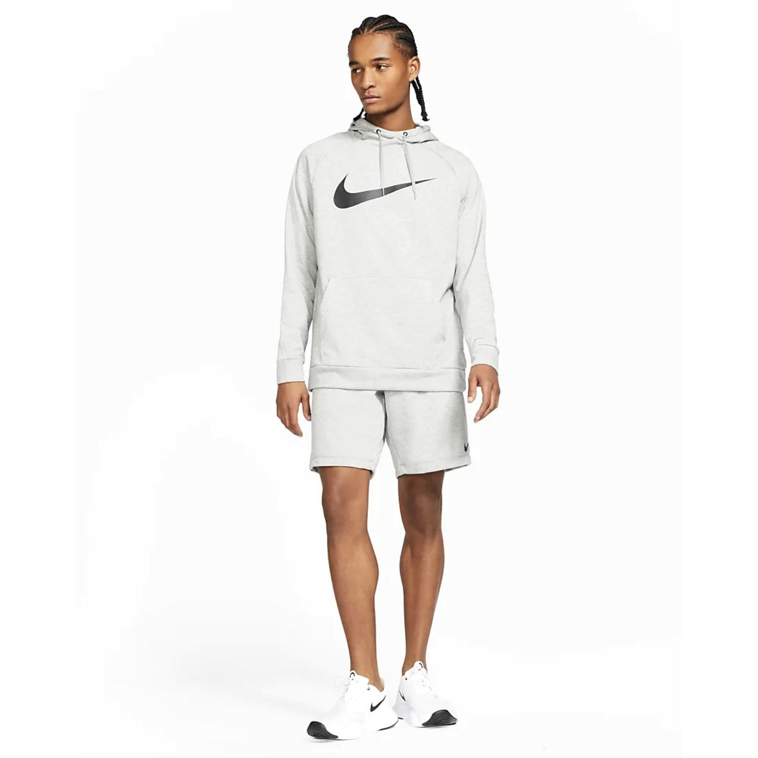 Mikina NIKE Dri-FIT Men's Pullover Tr Grey - Mikiny s kapucňou - 4