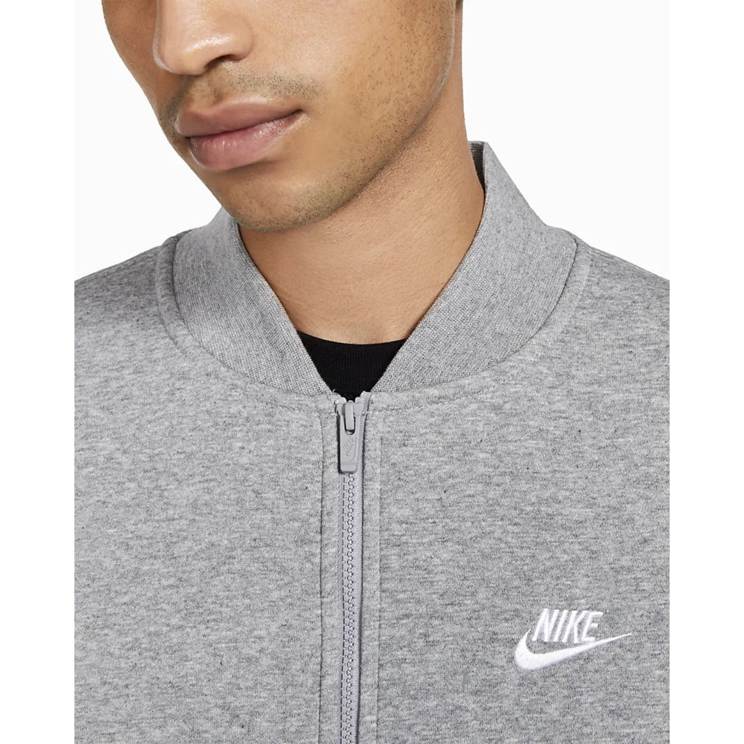 Mikina NIKE Sportswear Club Fleece Grey - Mikiny bez kapucne - 2