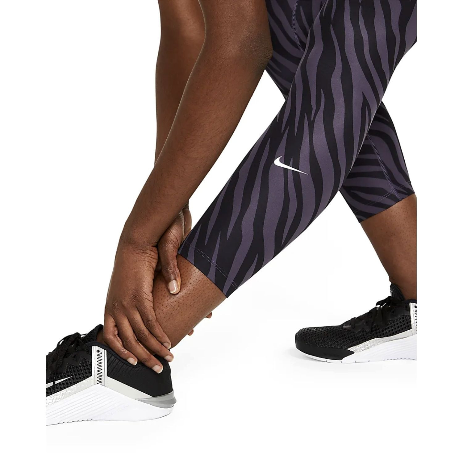 Legíny NIKE One Icon Clash 7/8 Printed Purple - Legíny - 4
