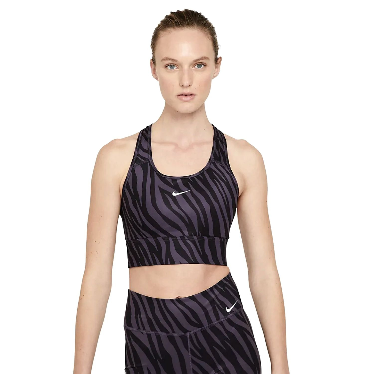 Športová podprsenka NIKE Dri-FIT Swoosh Icon Clash Purple - Športové podprsenky - 1