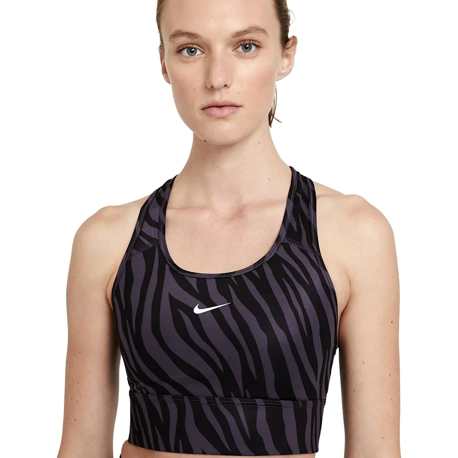 Športová podprsenka NIKE Dri-FIT Swoosh Icon Clash Purple - Športové podprsenky - 2