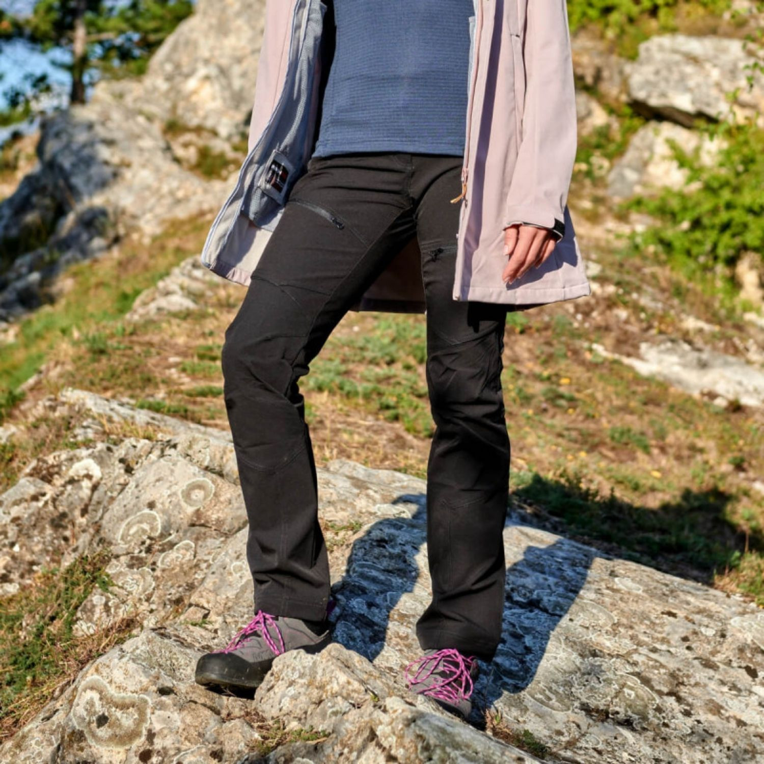 Nohavice NORTHFINDER Chana Grey - Turistické nohavice - 1