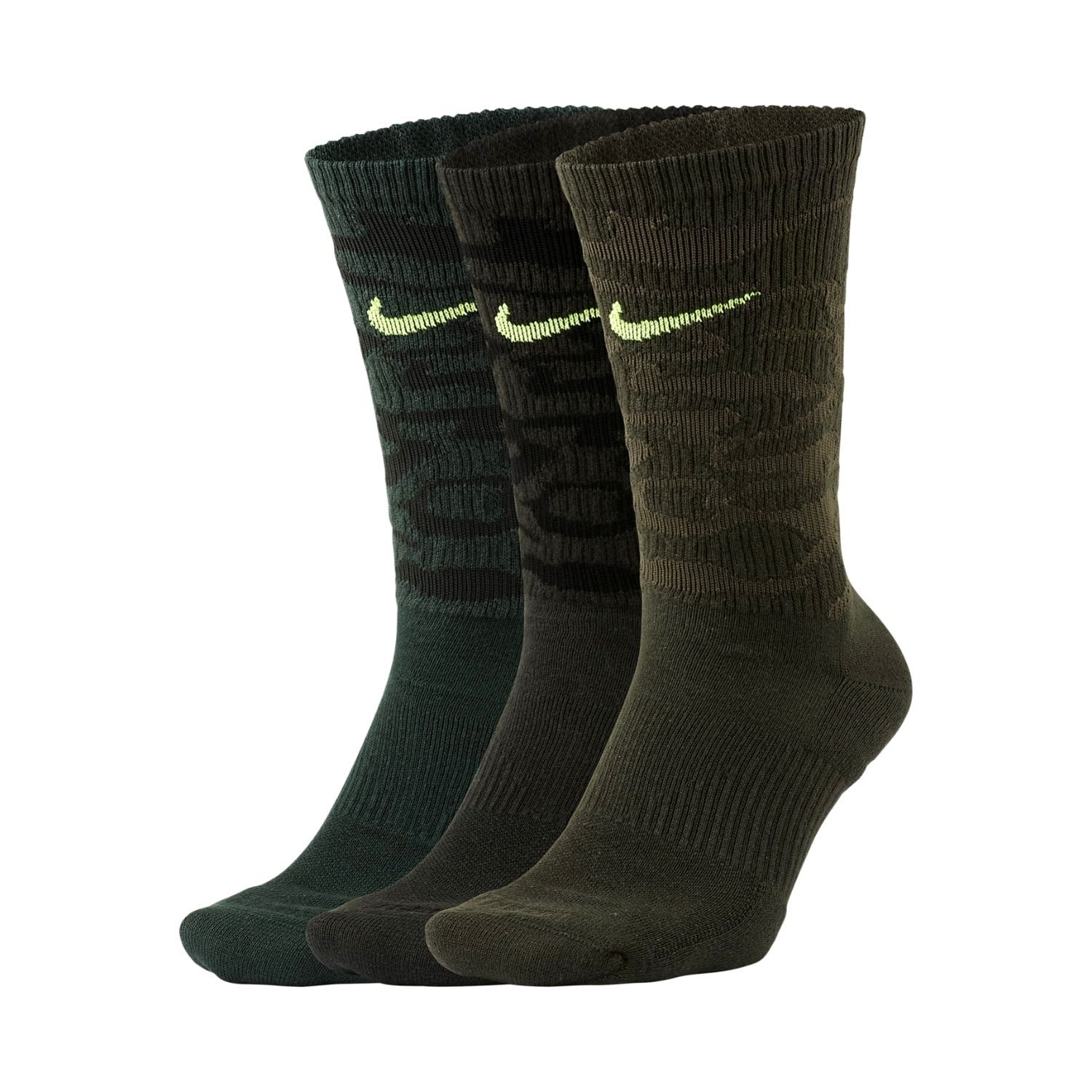 Ponožky NIKE Everyday Plus Cushioned 3-Pack Green - Ponožky - stredné - 1