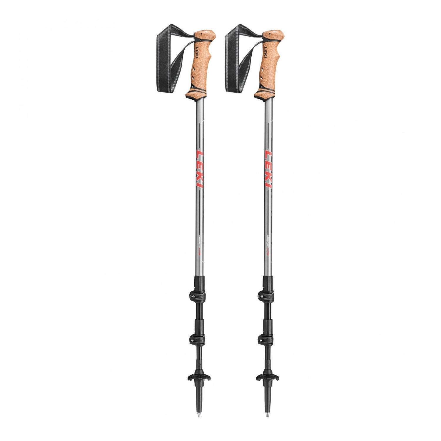 Trekingové palice LEKI Legacy Lite Gunmetal/White 100-135 cm - Trekingové palice - 1