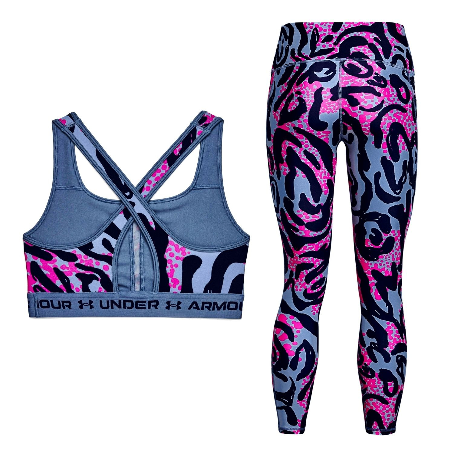 Komplet UNDER ARMOUR HG Armour Printed Blue - Športové podprsenky - 3