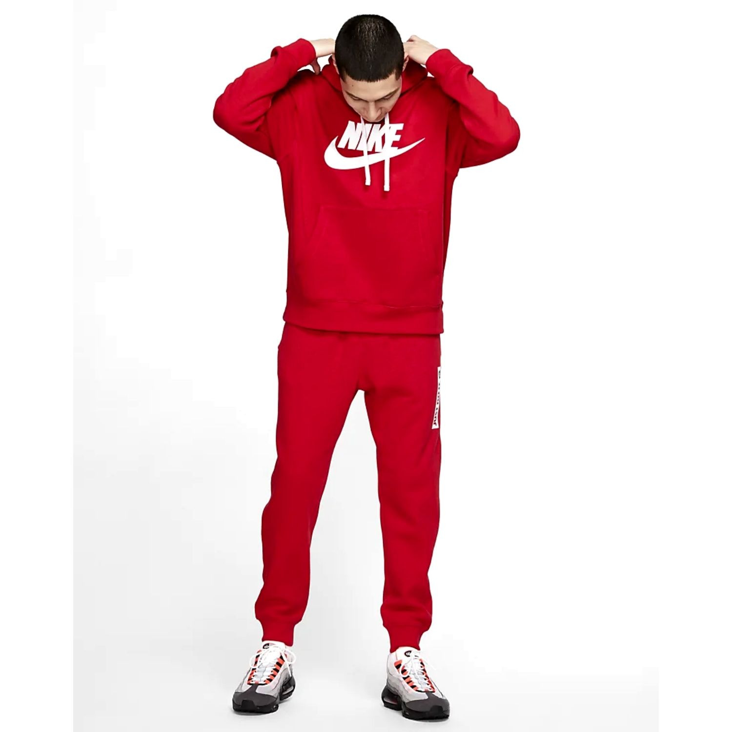 Mikina NIKE M NSW Club Hoodie PO BB GX Red - Mikiny s kapucňou - 5