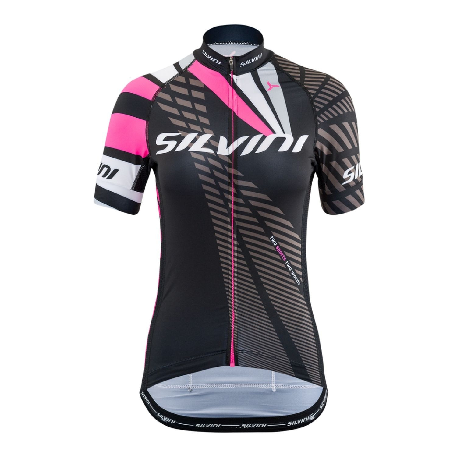 Cyklistický dres SILVINI Team WD1402 Black/Pink - Cyklo vrch - 1