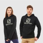 Mikina SALOMON Outlife Logo Pullover Hoodie Black