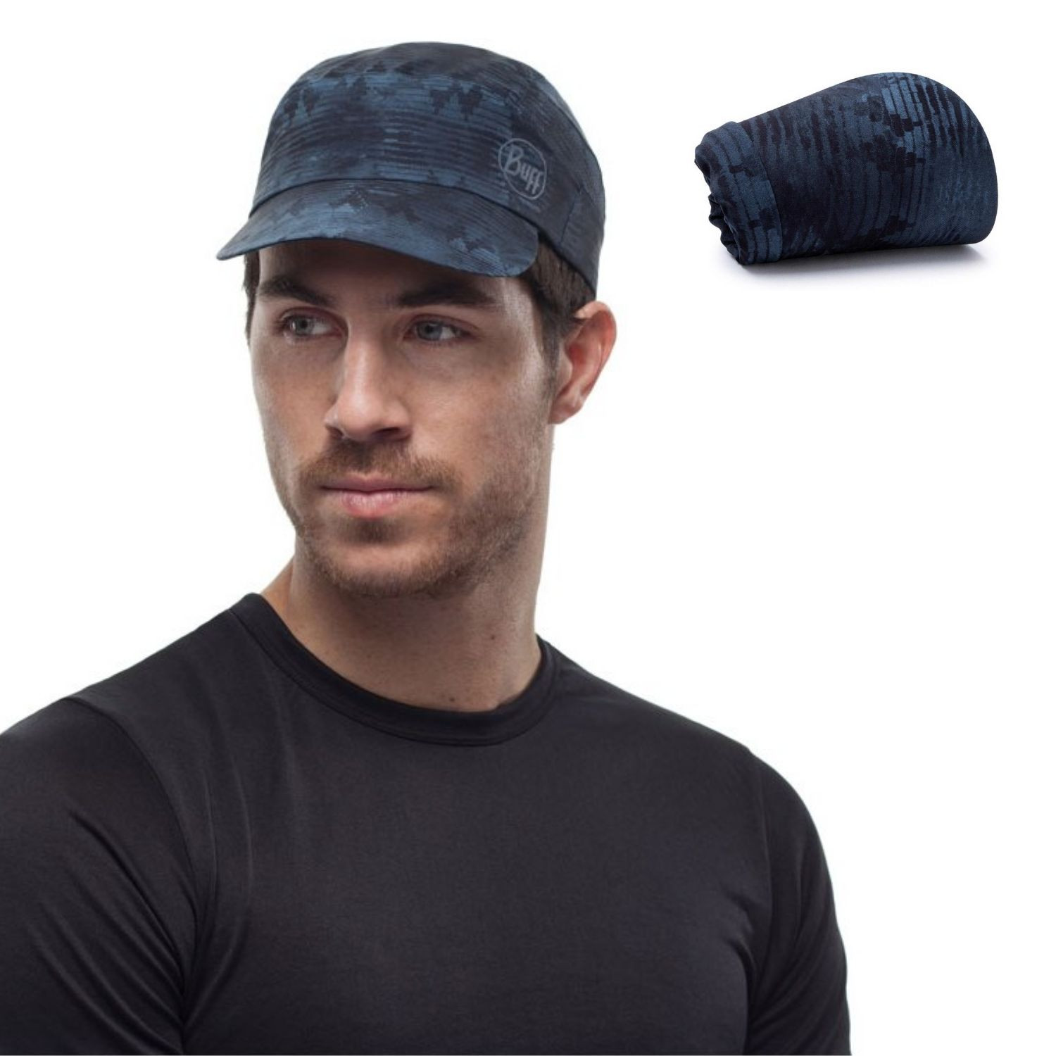 Šiltovka BUFF Pack Trek Cap Tzom Stone Blue - Šiltovky - 2
