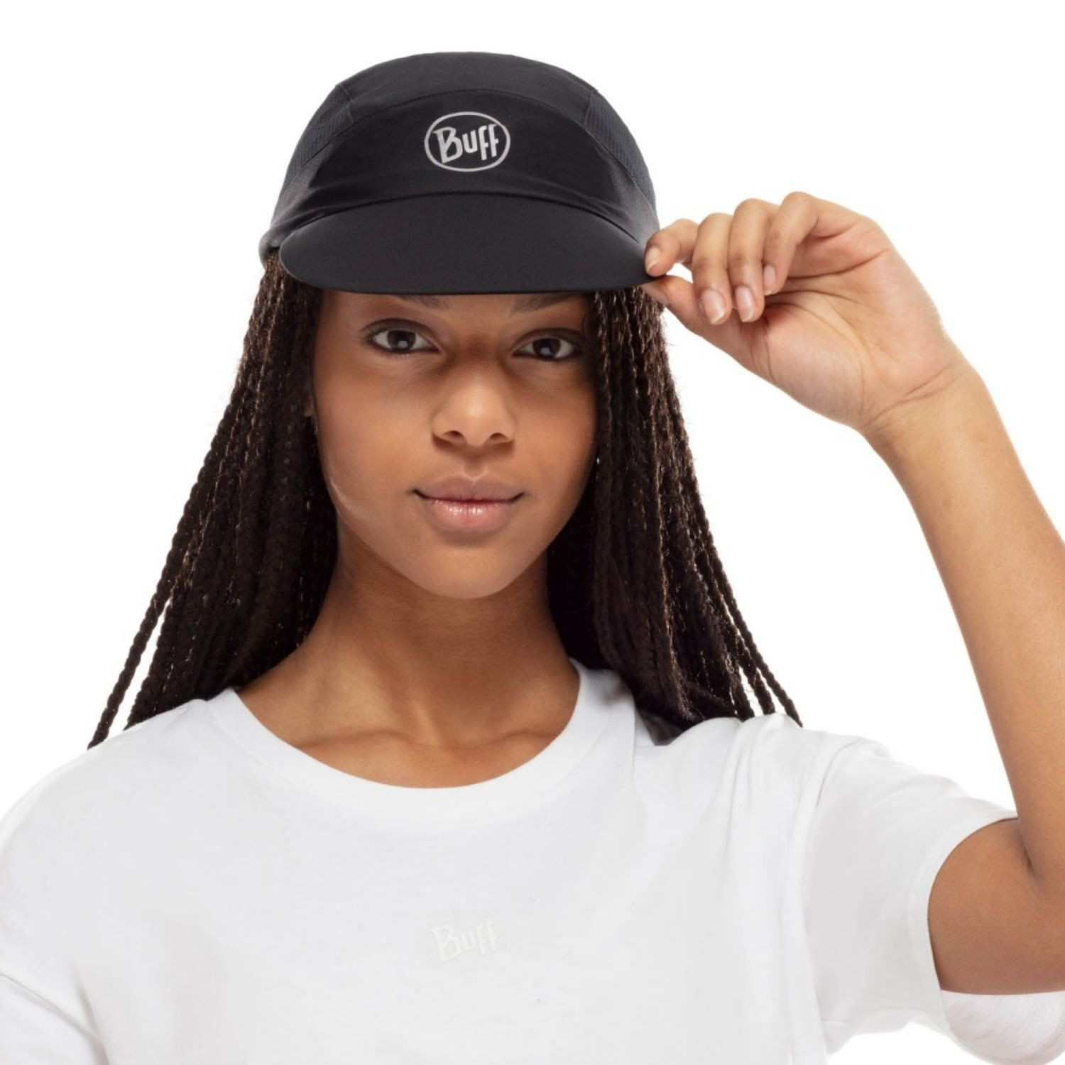 Šiltovka BUFF Pack Run Cap Solid Black - Šiltovky - 3