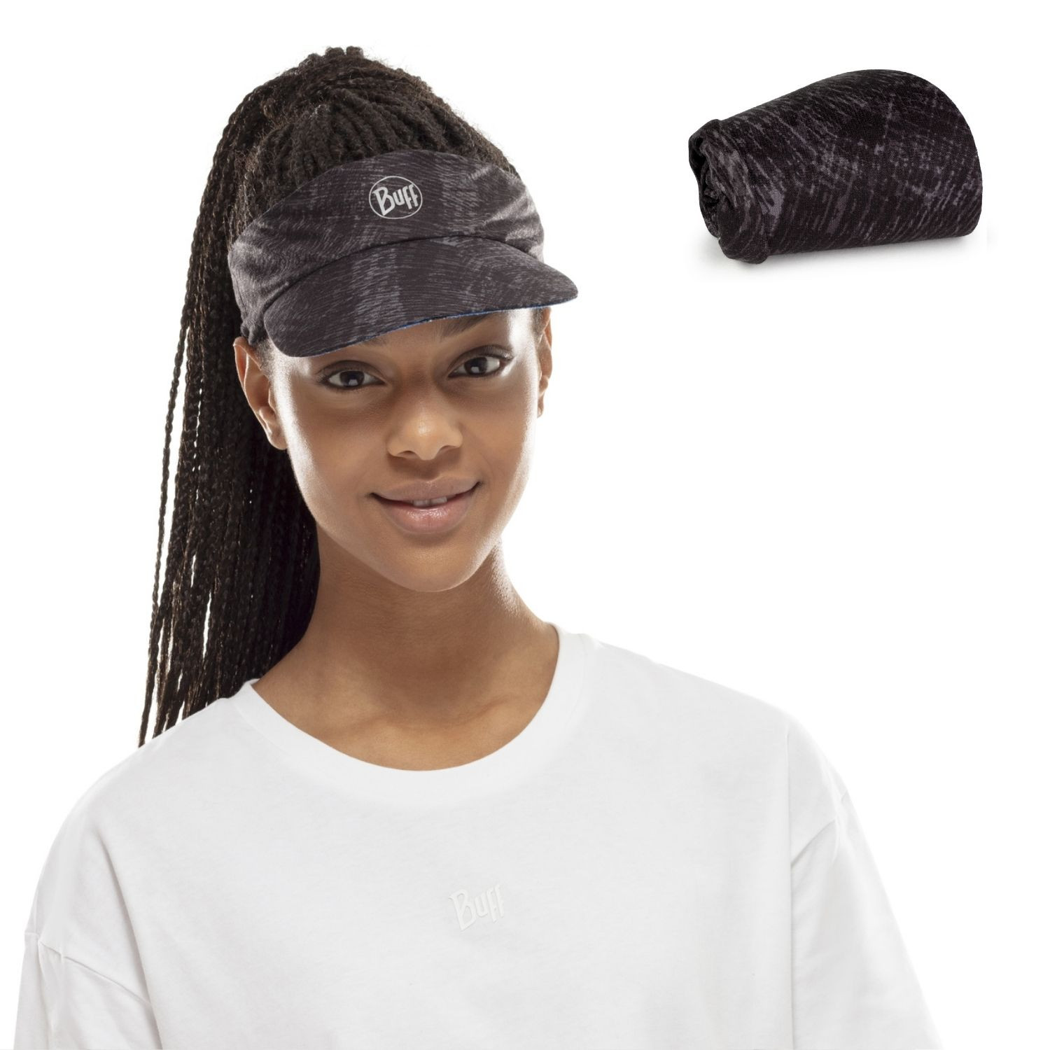 Šilt BUFF Pack Run Visor Rush Graphite - Šiltovky - 2