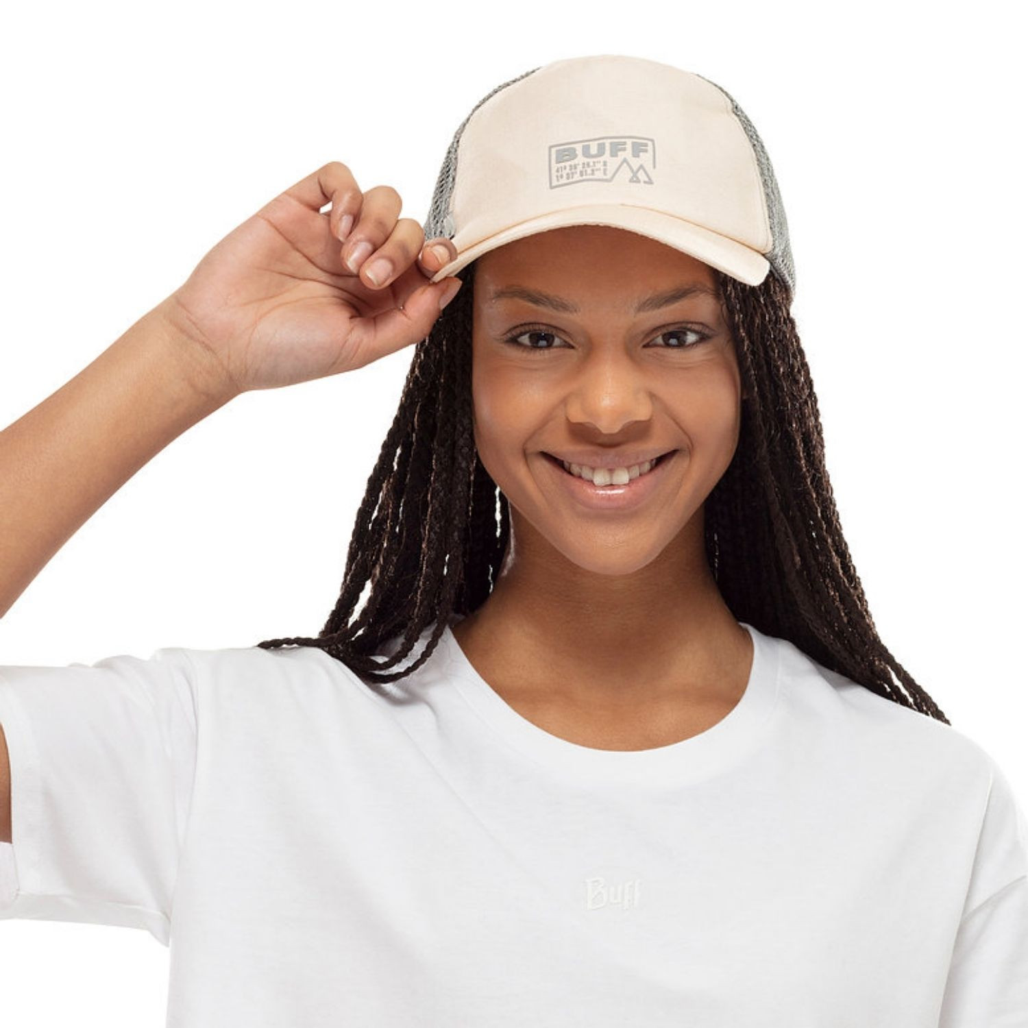 Šiltovka BUFF Trucker Cap Solid Sand - Šiltovky - 3