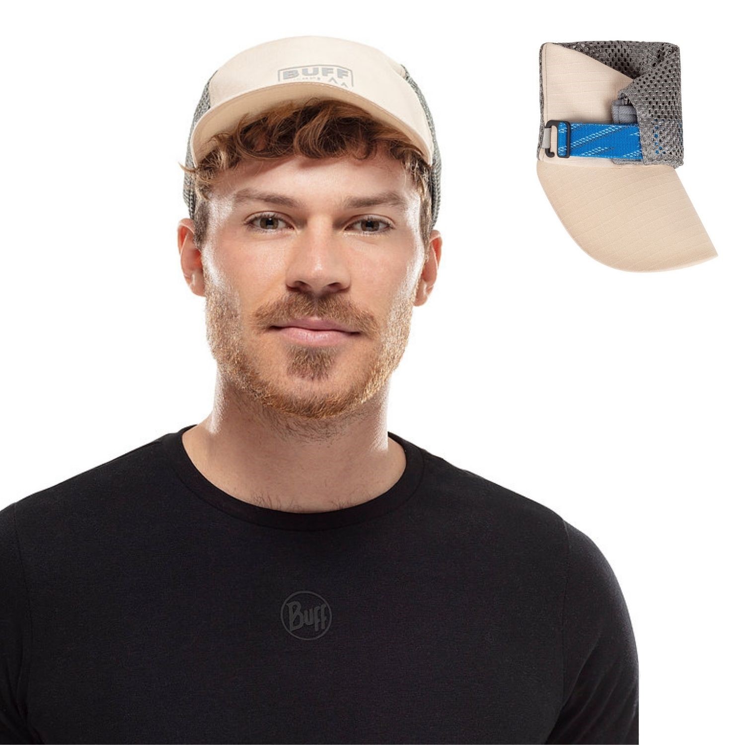 Šiltovka BUFF Trucker Cap Solid Sand - Šiltovky - 2