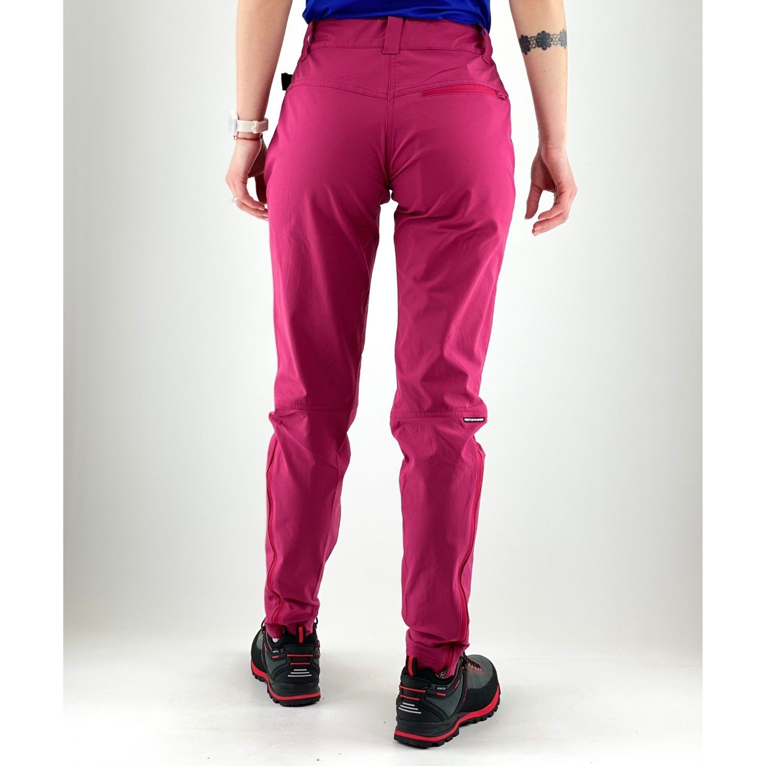 Nohavice NORTHFINDER Kolina Magenta - Turistické nohavice - 4