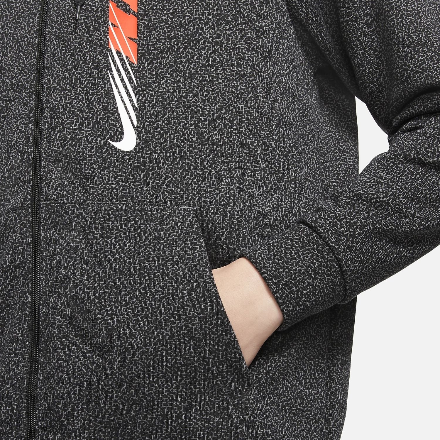 Mikina NIKE Dri-FIT Men's Full-Zip Pr Black - Mikiny s kapucňou - 4