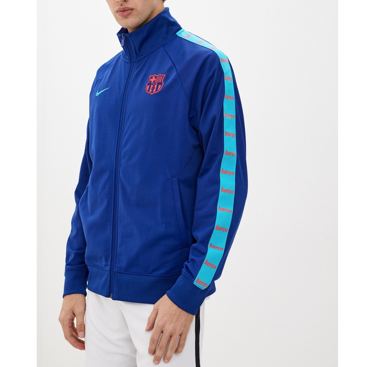 Mikina NIKE F.C. Barcelona JDI Blue - Mikiny bez kapucne - 1