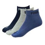 Ponožky PUMA Quarter 3-pack Blue/Grey