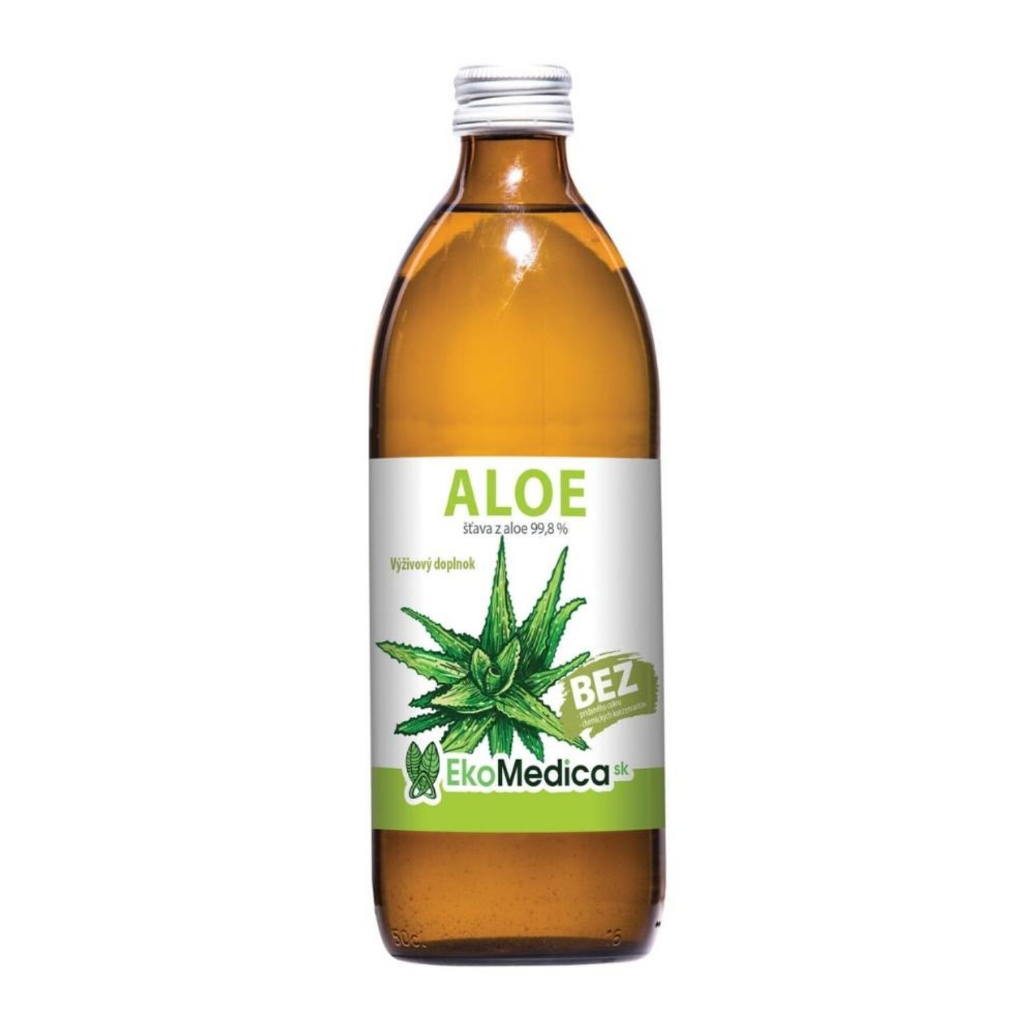 EkoMedica Aloe 99,8% šťava 500 ml - Prírodné liečivé šťavy - 1