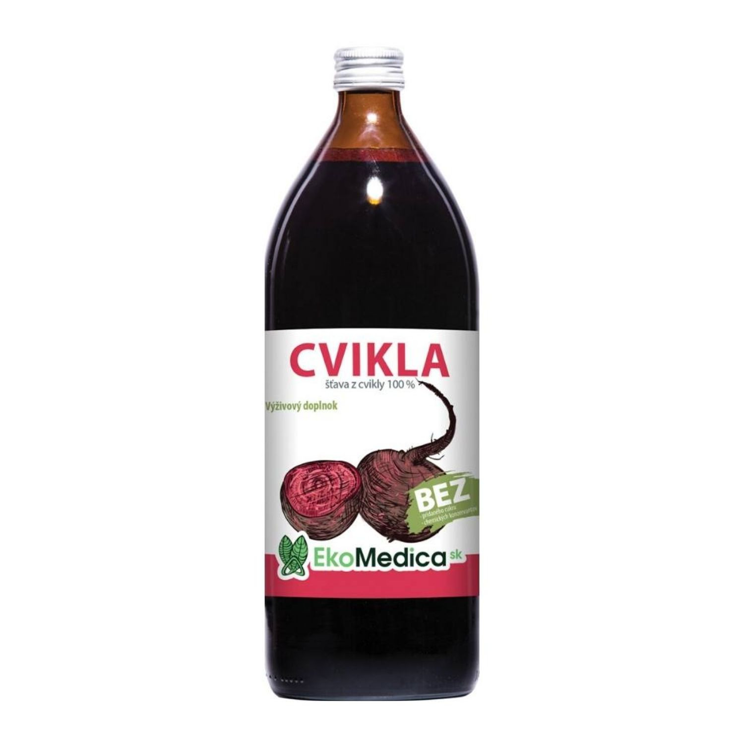 EkoMedica Cvikla 100% šťava 1000 ml - Prírodné liečivé šťavy - 1