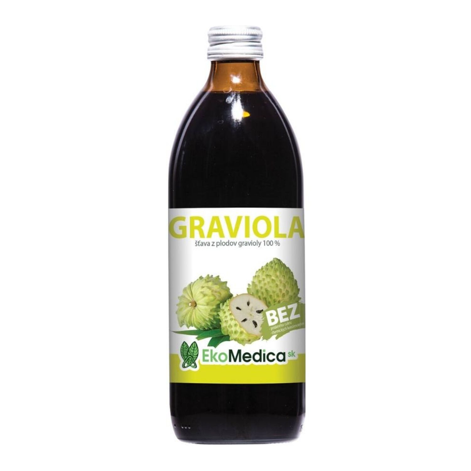 EkoMedica Graviola 100% šťava 500 ml - Prírodné liečivé šťavy - 1