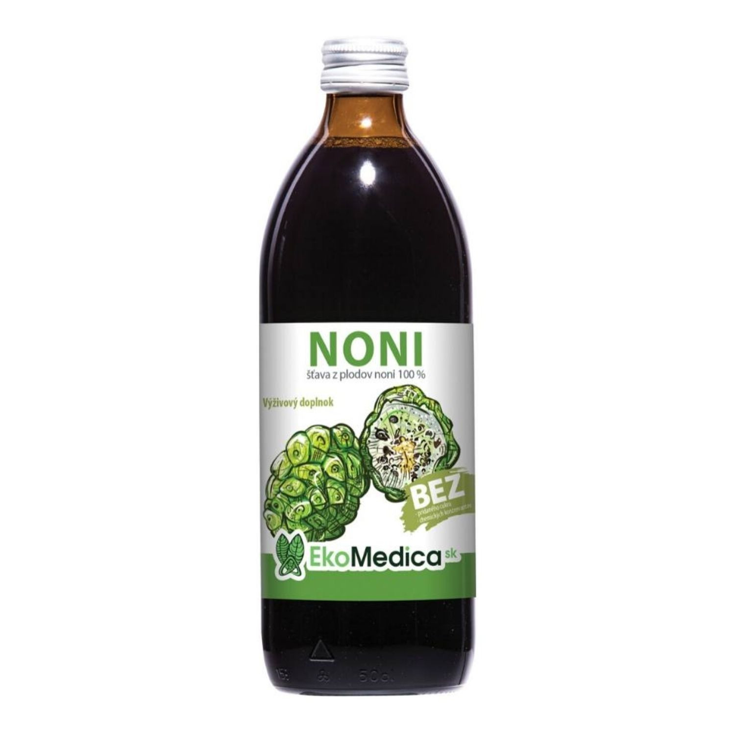 EkoMedica Noni 100% šťava 500 ml - Prírodné liečivé šťavy - 1