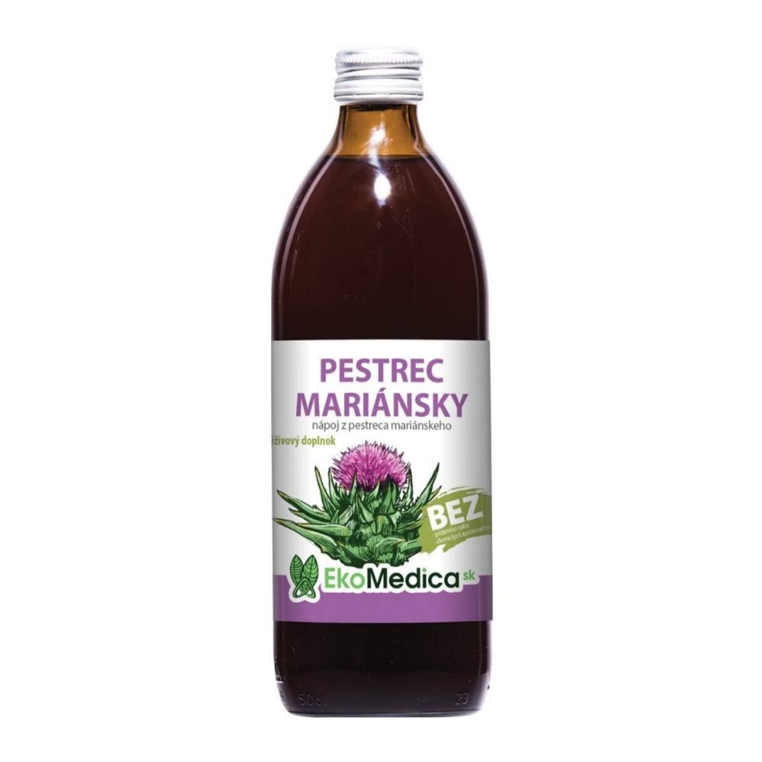 EkoMedica Pestrec mariánsky šťava 500 ml - Prírodné liečivé šťavy - 1