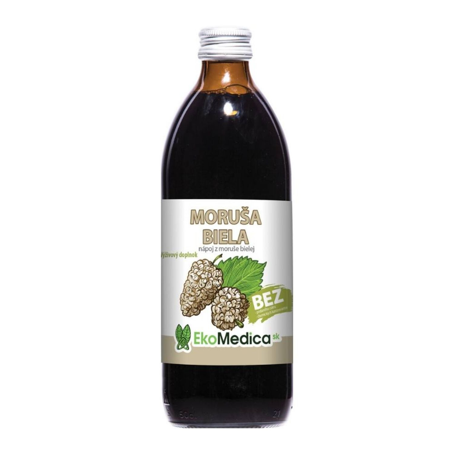 EkoMedica Moruša biela šťava 500ml - Prírodné liečivé šťavy - 1
