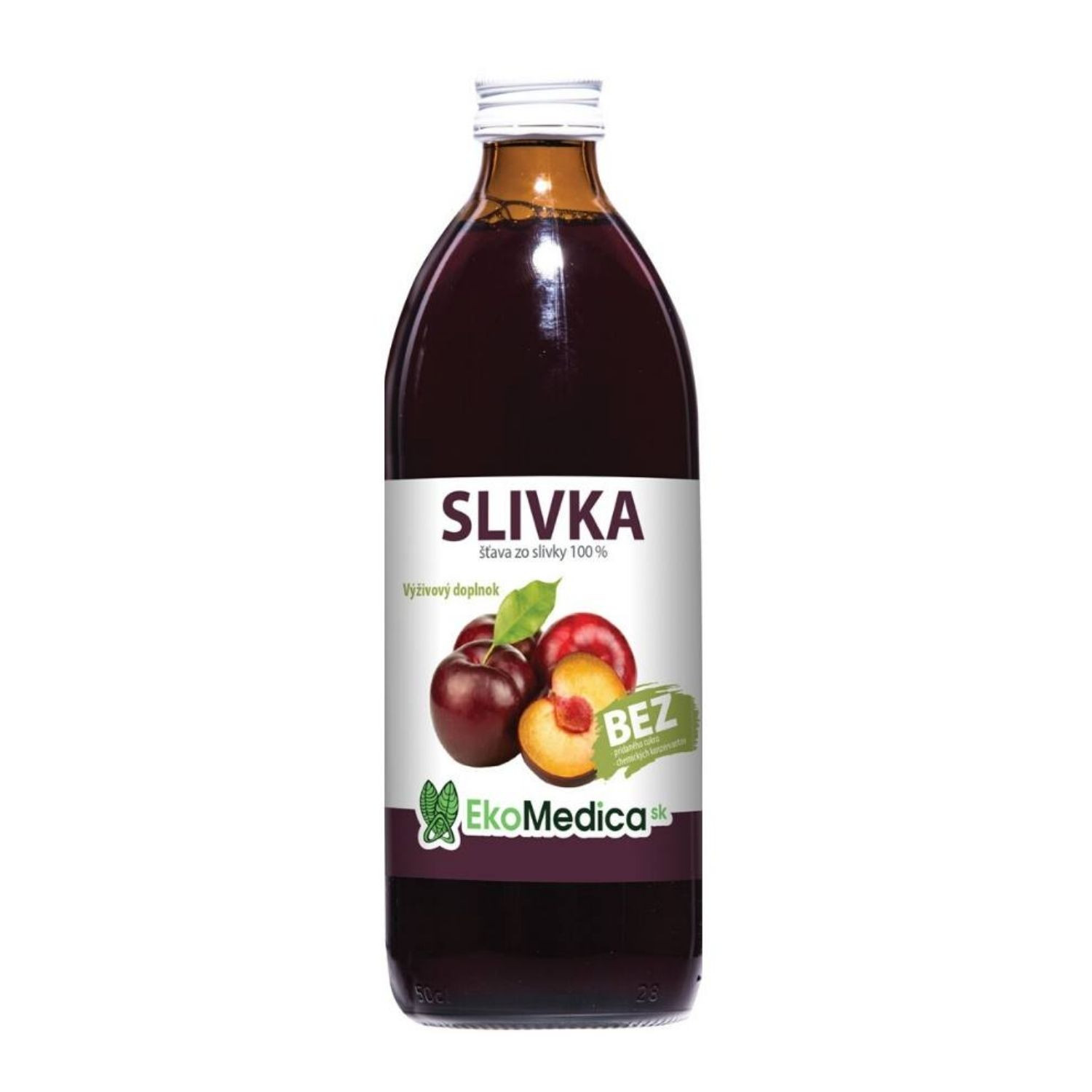 EkoMedica Slivka 100% šťava 500 ml - Prírodné liečivé šťavy - 1
