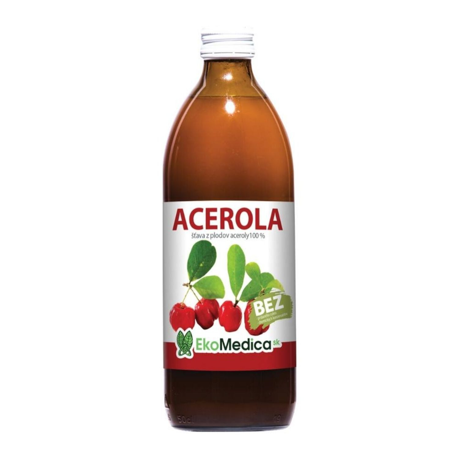 EkoMedica Acerola 100% šťava 500 ml - Prírodné liečivé šťavy - 1