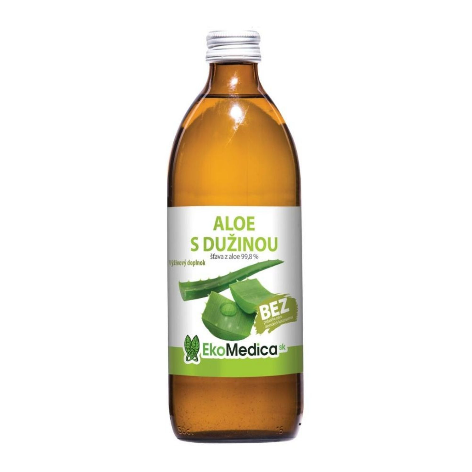 EkoMedica Aloe s dužinou 99,8% šťava 500 ml - Prírodné liečivé šťavy - 1