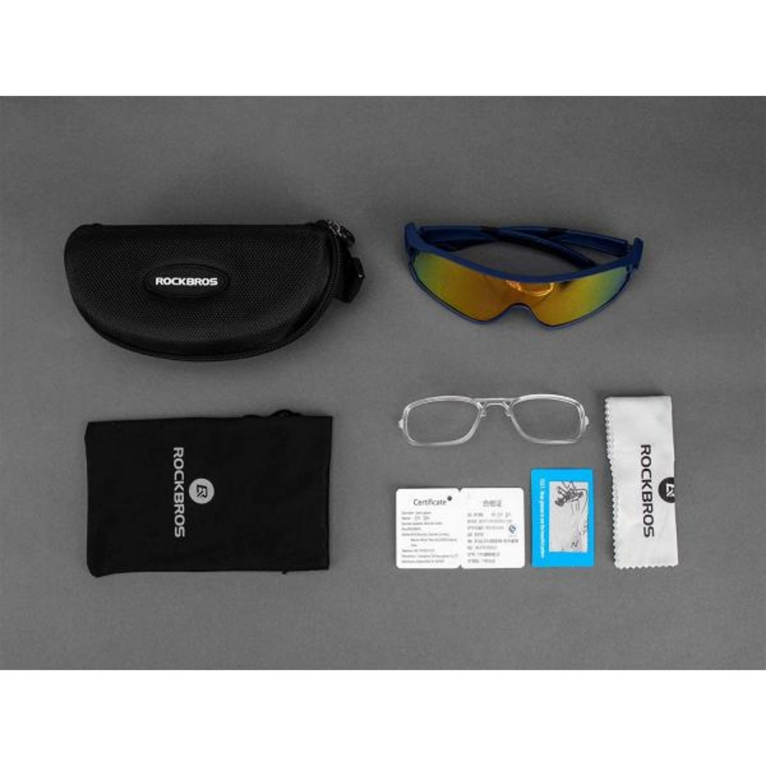 Polarizačné okuliare ROCKBROS BlueBird + rám na dioptrickú šošovku - Cyklistické okuliare - 6